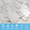SODI MOSAIC Grout-Free Natural Stone Peel and Stick Backsplash -