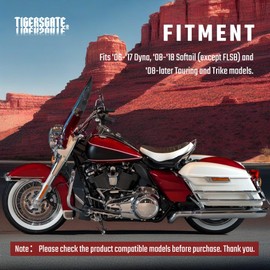 TIGERSAGTE Derby Cover Hardware Bolt Kit for 2008-Up Touring and Trike & 2006-2017 Dyna, 2008-2018 Softail (Except Sport Glide) Models,Chrome