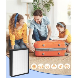 BreshAir True HEPA Replacement Filter Compatible with Hunter HEPAtech & QuietFlo Air Purifiers 30936, fits models 30085 30090 30095 30105 30117 30119 30130 36117 36127 36095 37090 30197 30999 30058