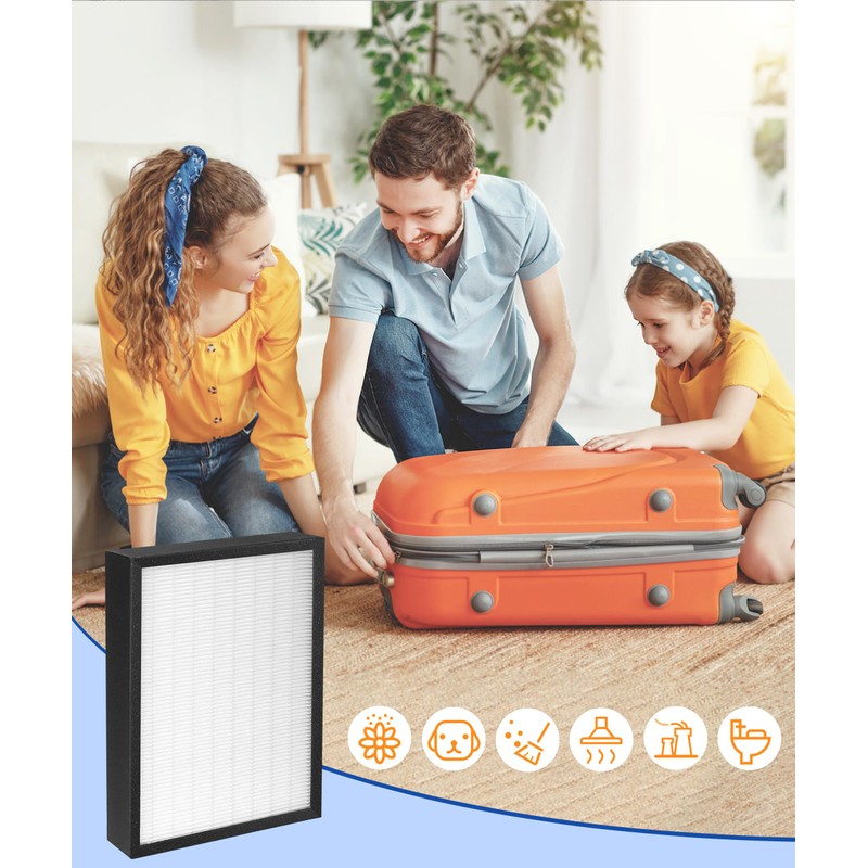 BreshAir True HEPA Replacement Filter Compatible with Hunter HEPAtech &