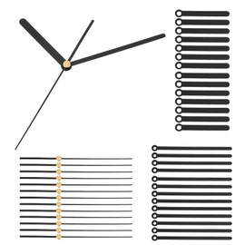 PATIKIL Replacement Clock Hands Kit, 14 Set Replacement Clock Hands Kits Clock Mechanism Movement Aluminum Wall Clock Hands Parts for Wall Clock Repair DIY, Black, Style 1