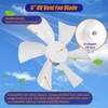 6" RV Vent Fan Replacement 2PCS, Bathroom Exhaust Fan Blade