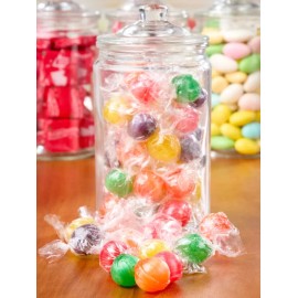 King of Sweets Assorted Sour Balls Old Fashioned Hard Candy Individually Wrapped - 1 Pound