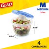 GladWare To Go Lunch Food Storage Containers | Easy to
