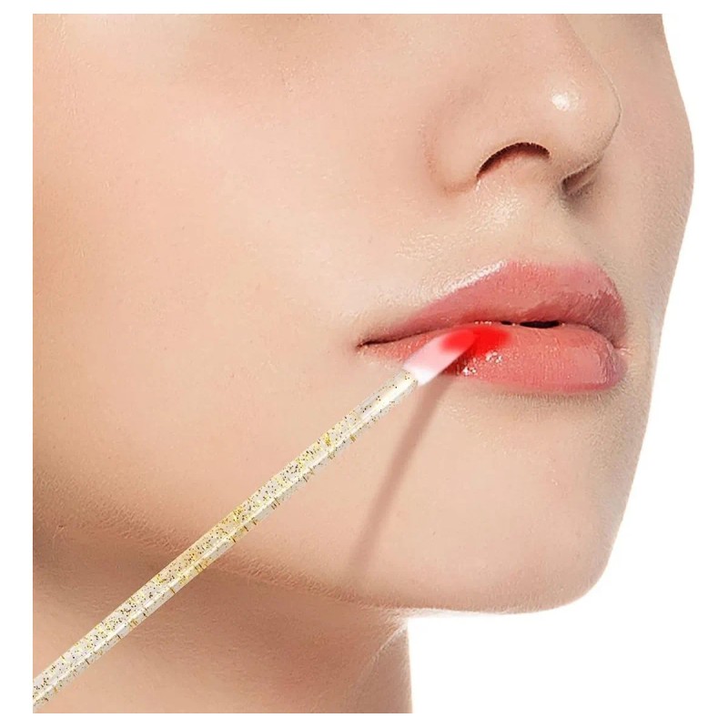 100 Aplicadores Maquillaje Pestaña Lip Brush Glitter Labio F