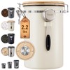 Veken Coffee Canister, 39OZ Large, Airtight Stainless Steel Food Storage