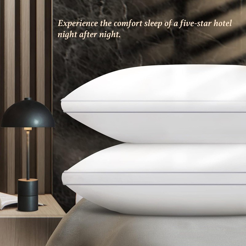 Vbvbip Soft Standard Size Bed Pillows Set of 2 -