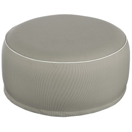 Brandsseller Outdoor Pouf Stool Bean Bag for Indoor and Outdoor Use Inflatable 55 x 25 cm (Taupe)