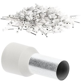 Kalitec AE0510WS Insulated Wire End Ferrules 0.5 mm² 10 mm Long White I Made in Germany I Industrial Quality Pack of 500