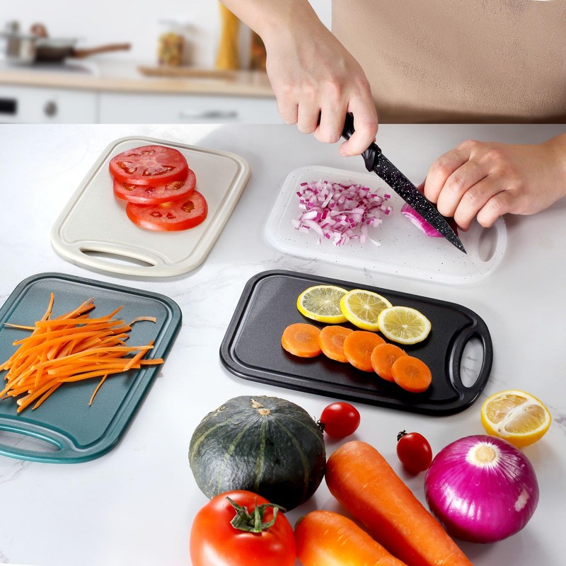 hunnycook Breakfast Board Set of 6 with Juice Groove, 22