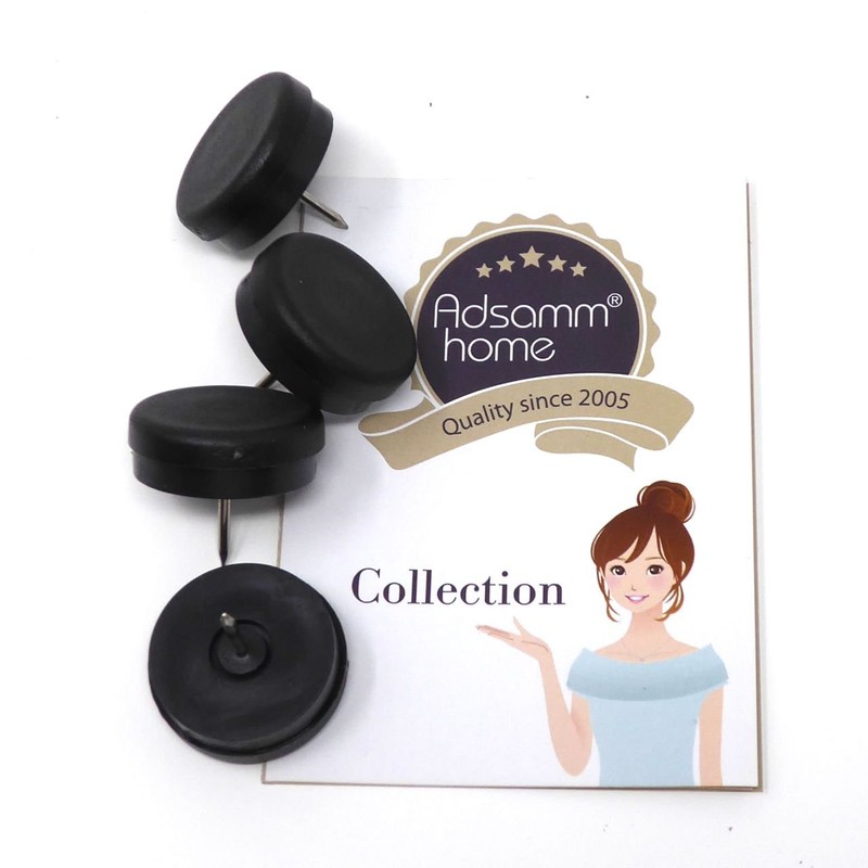 Adsamm® 4 x Plastic Gliders with Buffer and Nail /