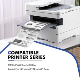 30X CF230X Black High Yield Toner Cartridge Compatible Replacement for HP 30X CF230X 30A CF230A M203dw for HP Laserjet Pro MFP M227fdw M227fdn M203dn M227sdn M203d M227 M203 Series Printer 2 Pack