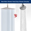 NearMoon Rain Shower Head With Shower Arm, Ceiling Mount Square