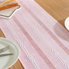 Bigqin Boho Table Runner with Tassels, 183x33cm/72"x13" Table Decoration, Linen