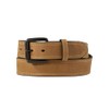 ARIAT Men's Double Stitch Leather Belt with Antique Copper Roller