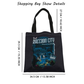 Lywjyb Birdgot Video Game Tote Bag Horror Game Gift For Video Gaming Horror Movie Gift (Raccoon City tote)