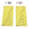 2set Seam Guide Ruler Strong Magnetic Stainless Steel Transparent Acrylic