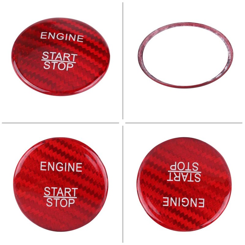 Yosoo Replacement Carbon Fiber Engine Start Button for ABC GLC
