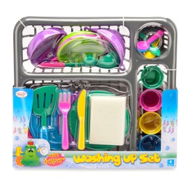 Toyrific Dish Washing Pretend Play Set, Educational Role Play For Kids, 28 Pieces