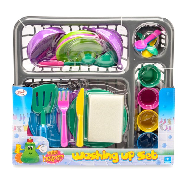 Toyrific Dish Washing Pretend Play Set, Educational Role Play For