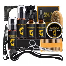 NIBEAUSL Kit Barbería Barba Cuidado Rasurar Hombres Caballero Regalo