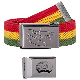 2Stoned Belt Buckle Matte Embossed with Bottle Opener in Jamaica for Women, Men and Children, Jamaica (Embossed Bo)