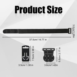 Magnetic Strap Kit, Hanging Kit Accessories Hanging Loop Strap Magnet Hanger Set for Fluke Digital Multimeter (Black)