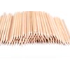 KADS 100 Pcs Orange Wood Nail Sticks Double Sided Multi