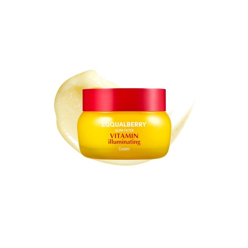 EQQUALBERRY Crema iluminadora de vitaminas, (1.69 onzas líquidas)