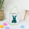 Angenster Easter Basket with Bunny Ears, Colorful Easter Egg Basket