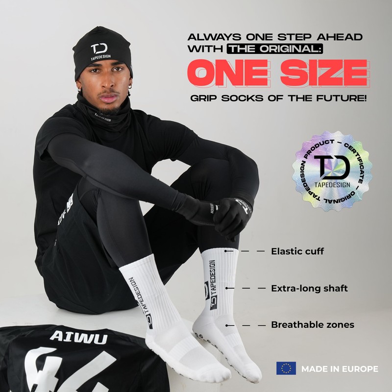 Tapedesign Men's Soccer Futsal Stockings Socks Classic, purple, Free size