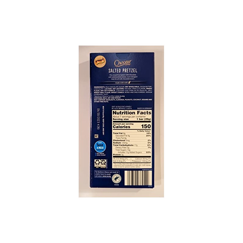 Choceur Smooth & Creamy European Chocolate: Crunchy Salted Caramel, Milk