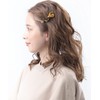 VingTAINE H7462-BE- Tortoise Shell Style Ribbon Hair Clip Patterned Beak