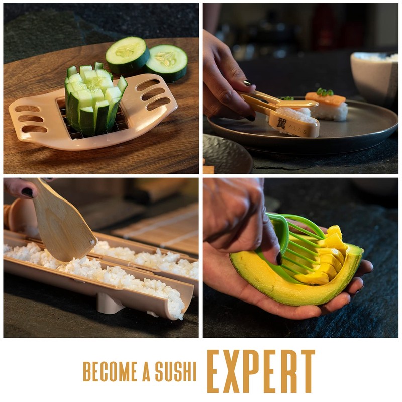 Alas Complete 20 Piece Sushi Making Set - Kit for