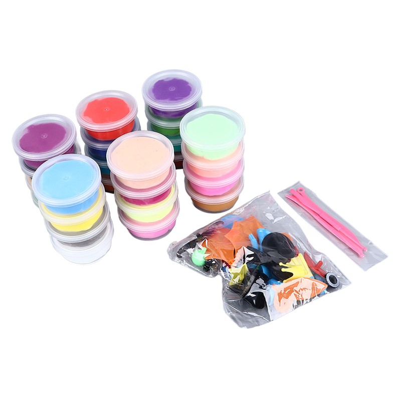24 Colors Soft Clay Set Innovative Fun DIY Soft Light
