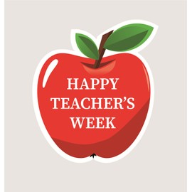 Teacher Appreciation Sticker,2inch 90pcs Happy Teacher Week Sticker for Party Favor Envelop