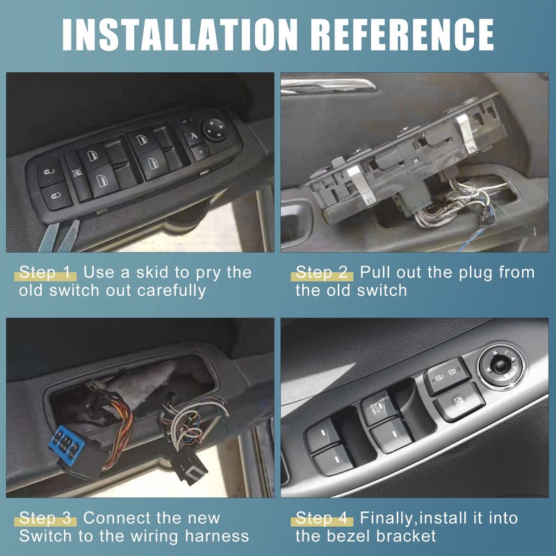 X AUTOHAUX Master Power Door Window Switch AUTODOWN for Hyundai