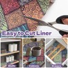 Quttisay Drawer and Shelf Liner for Kitchen Cabinets Non-Adhesive Drawer
