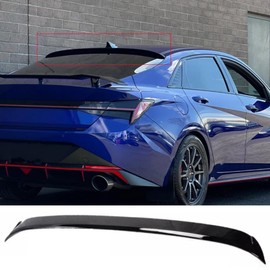 NEESPOC Rear Window Roof Spoiler Visor Wing Compatible with Hyundai Elantra SE/SEL/Limited/N Line Sedan 2021-2024 Gloss Black Exterior Accessories
