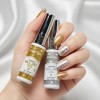 2 Pzas Esmalte Delineador Para Uñas Acrílicas Gel Glitter