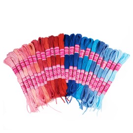 Beadthoven 210 Yards 1mm Embroidery Floss Colorful Cross Stitch Threads Embroidery Threads 8-Ply Friendship Bracelet String for Hand Embroidery Sewing DIY Crafts Jewelry Making