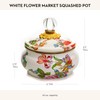 MACKENZIE-CHILDS Enamel Squashed Pot, Cute Enameled Container with Lid, 20
