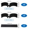 BOXOB Pack of 12 Rubber Seal for Bicycle Handlebars, with
