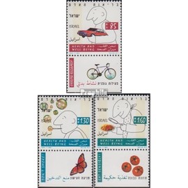 Israel 1291-1293 with Tab (complete.issue.) fine used/cancelled 1994 gesundheitsvorsorge (Stamps for collectors) Butterflies