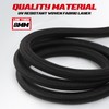 Joneaz Carabiner Bungee Cords with Hooks 48 inch Black, 4-Piece
