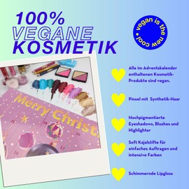 ZMILE COSMETICS Advent Calendar Traditional Square '3D Christmas Balls' Vegan Cosmetics