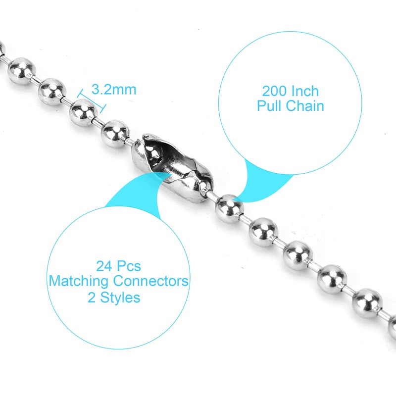 19 Feet Ceiling Fan Pull Chain Extender, Diameter 3.2 mm