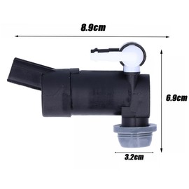 Crozgan Windscreen Washer Pump Twin Outlet Windscreen Washer Pump ABS Material Clean Windows for C-Max Focus MK II Mondeo MK IV Volvo C30 V70 1355124 1S7117K624FD