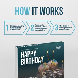 Tinggly - Happy Birthday - Worldwide Experience Gift Box - Choose From 10,000+ Experiences