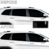 BOGAR TECH DESIGNS Side Window Chrome Delete Overlay Compatible with